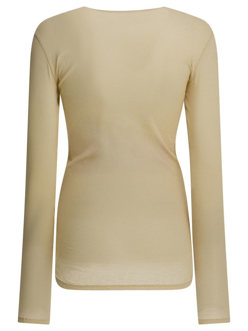Soeur Ribbed Knit Long-Sleeved Top
