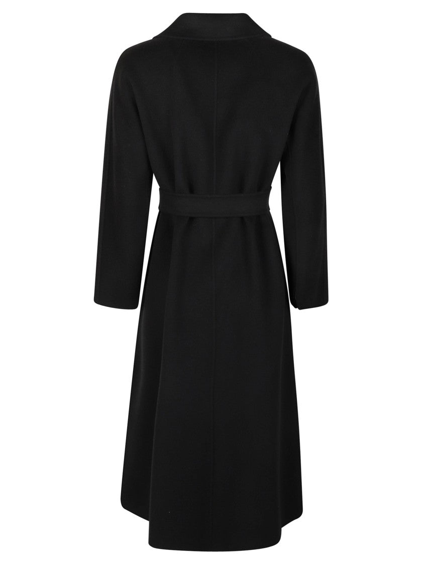 Max Mara Tailored Black Coat With Classic Lapel