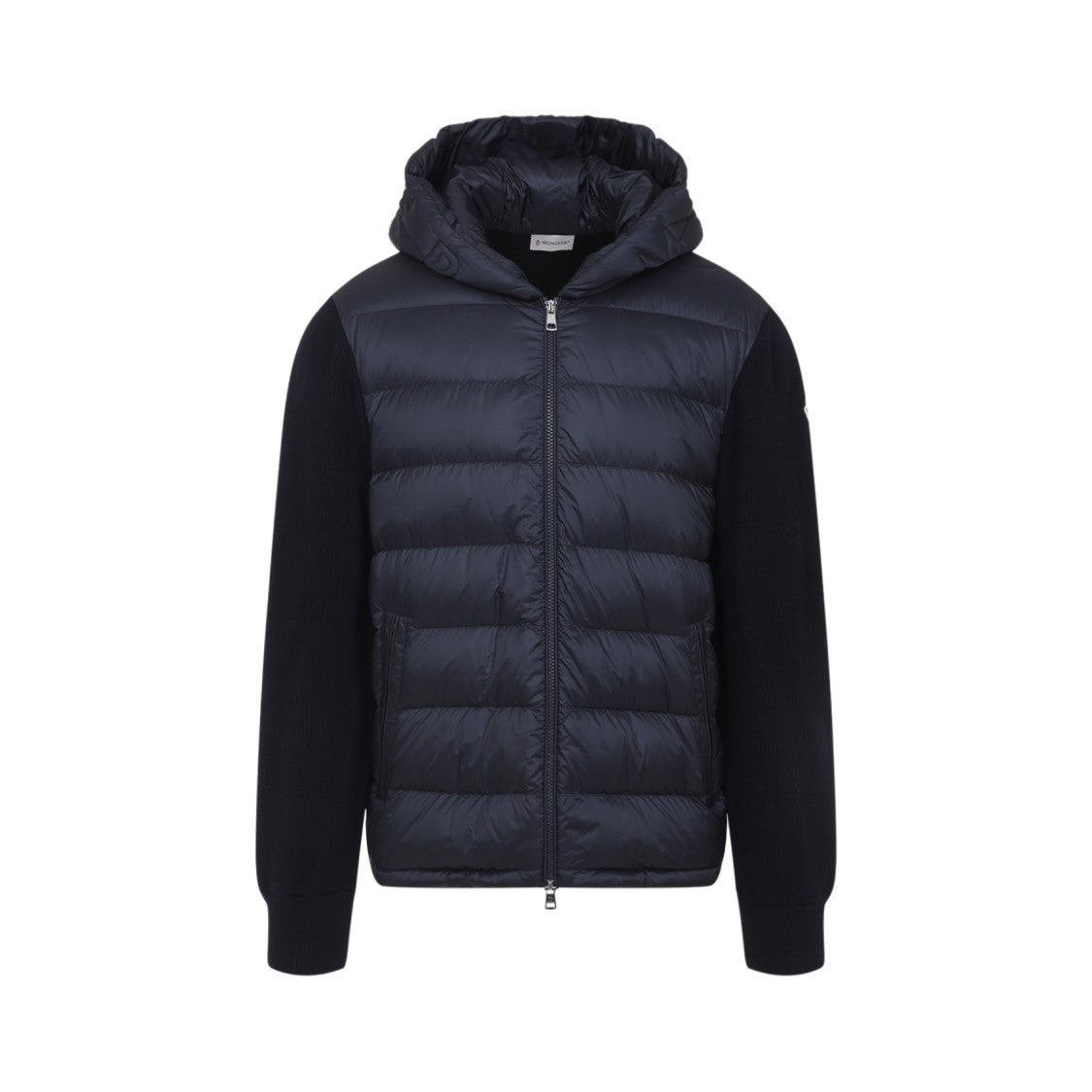 Moncler Blue Virgin Wool Cardigan