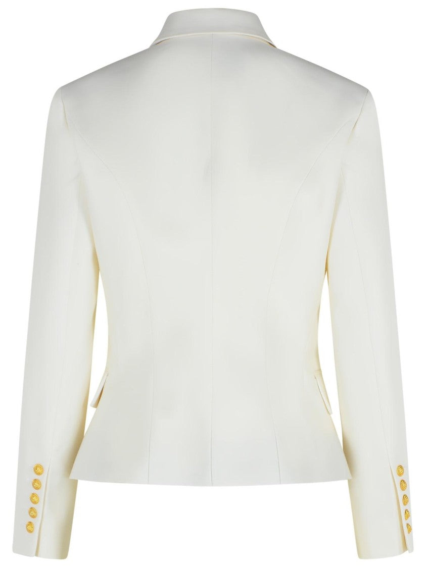 Balmain Balzer In White Virgin Wool
