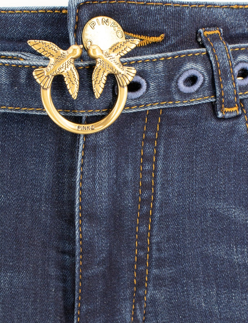 Pinko Flared Denim Trousers