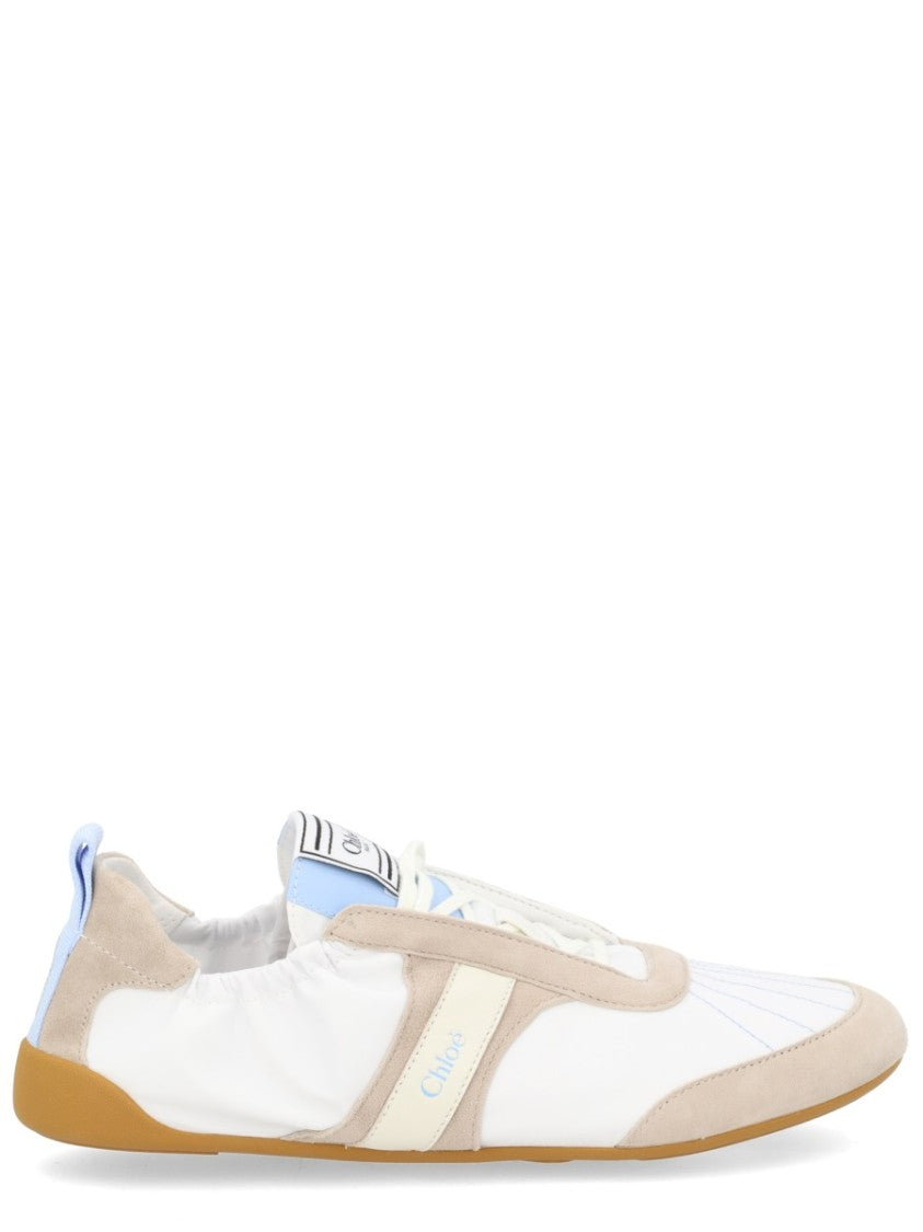 Chloé Kick Accented Low-Profile Nylon Sneakers