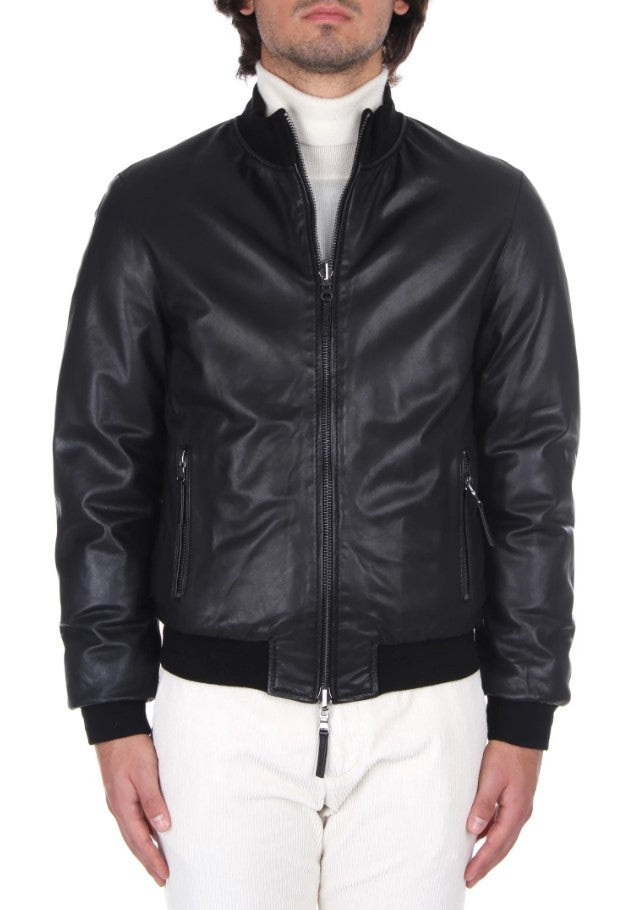 The Jack Leathers Reversible Black Leather Jacket