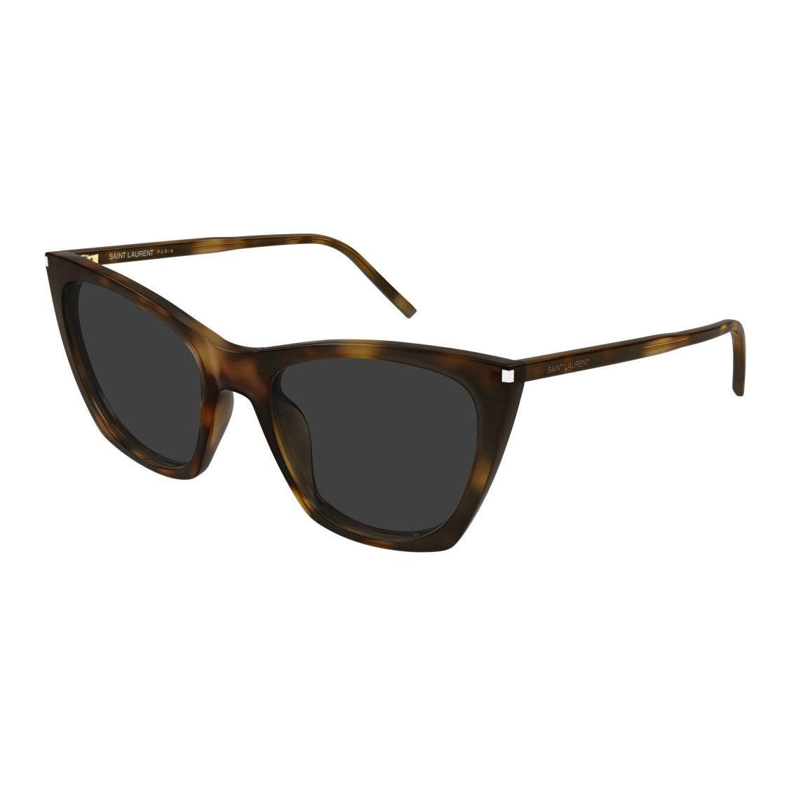 Saint Laurent Sl 214 Kate Thin Thin Tortoiseshell Cat-Eye Sunglasses