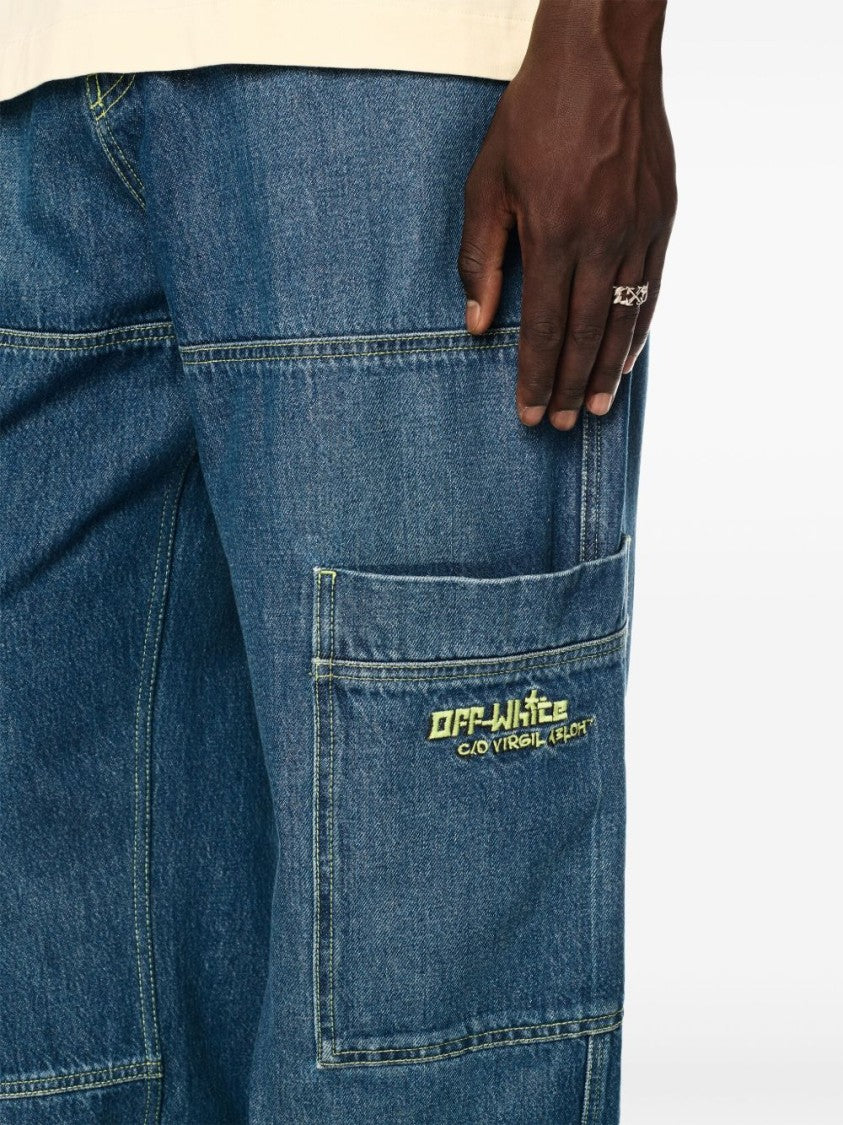 Off-White Irregular Cargo Jeans