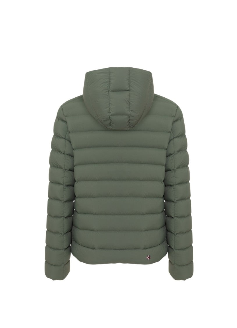 Colmar Black Eco-Friendly Snap-Button Collar Down Jacket