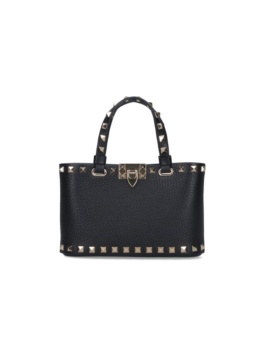 Valentino Garavani Mini Tote Bag "Rockstud" – Black