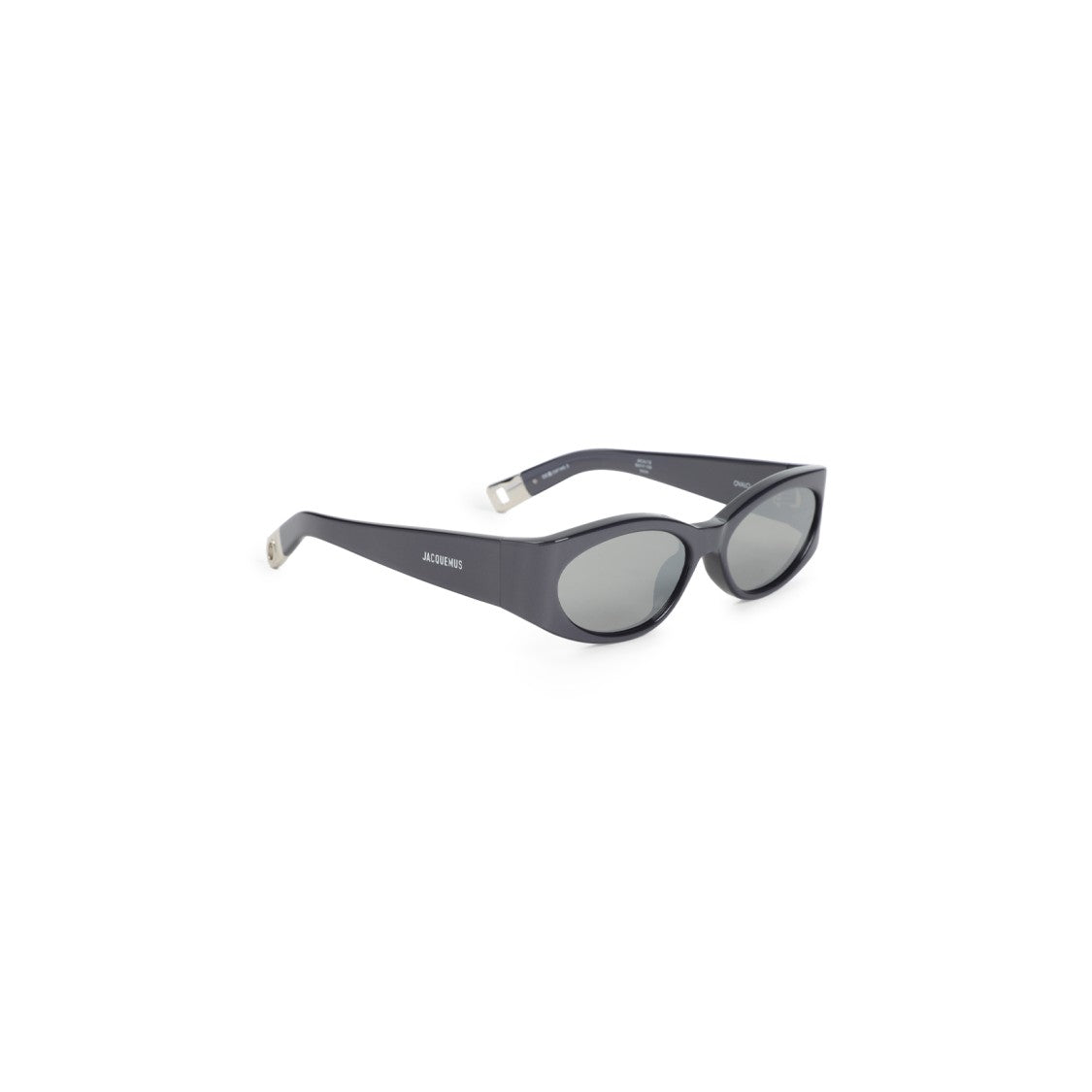 Jacquemus Oval-Shaped Grey Acetate Sunglasses
