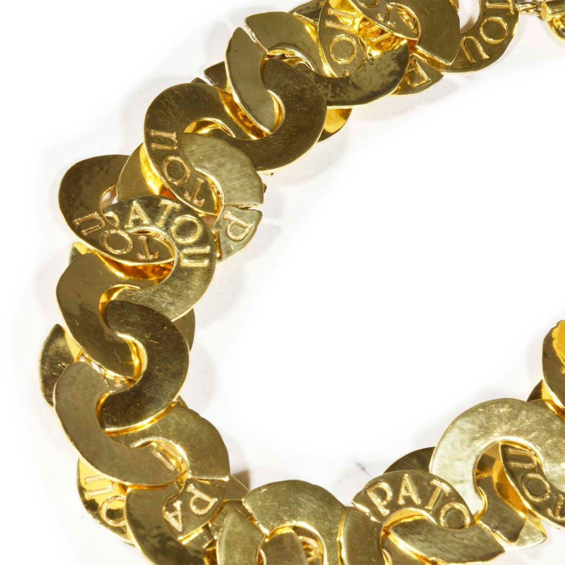 Patou Gold Brass Coin Necklace