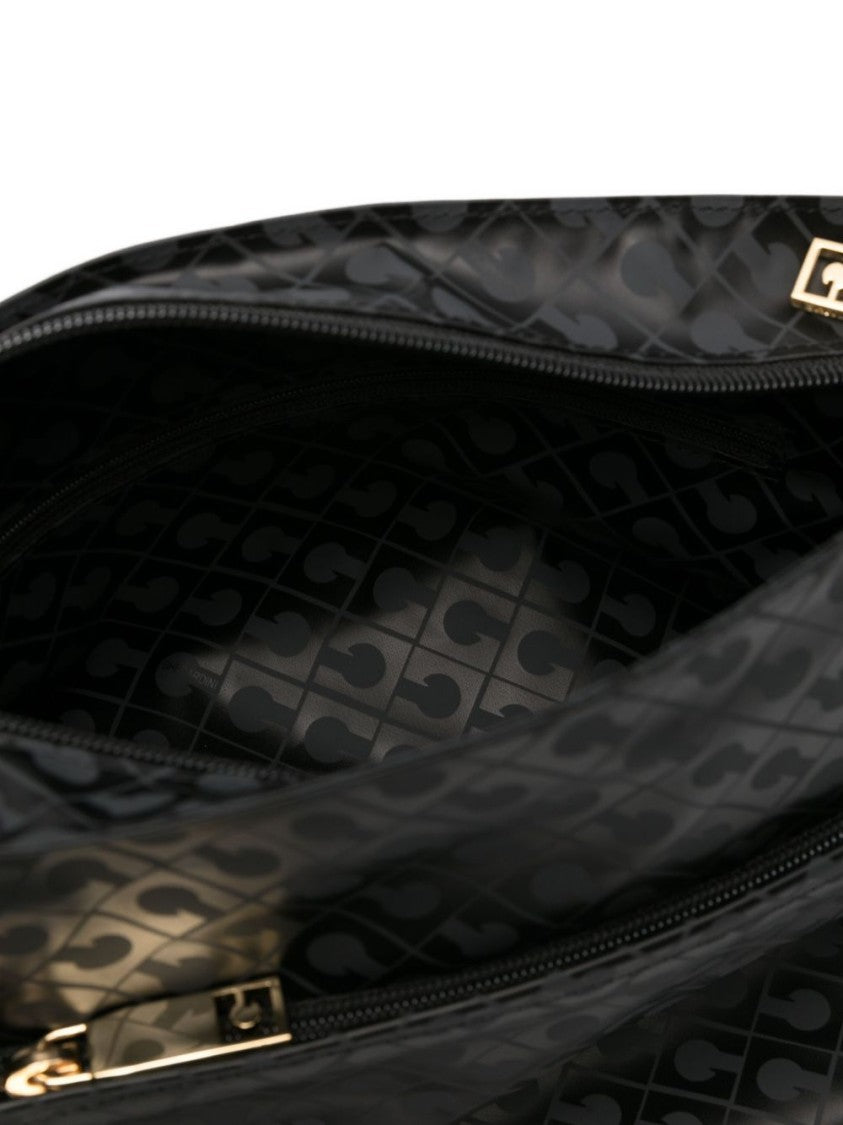 Gherardini Gray Shoulder Bag With Adjustable Strap