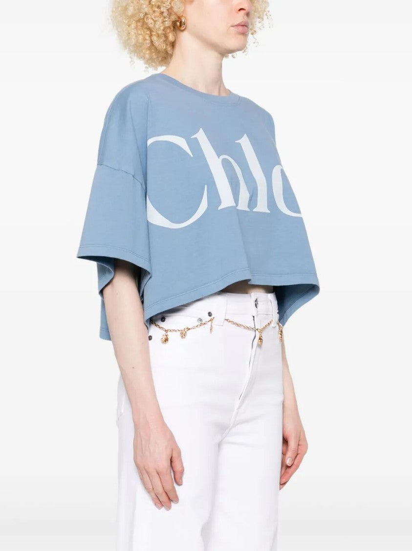 Chloé Relaxed Fit Cropped T-Shirt