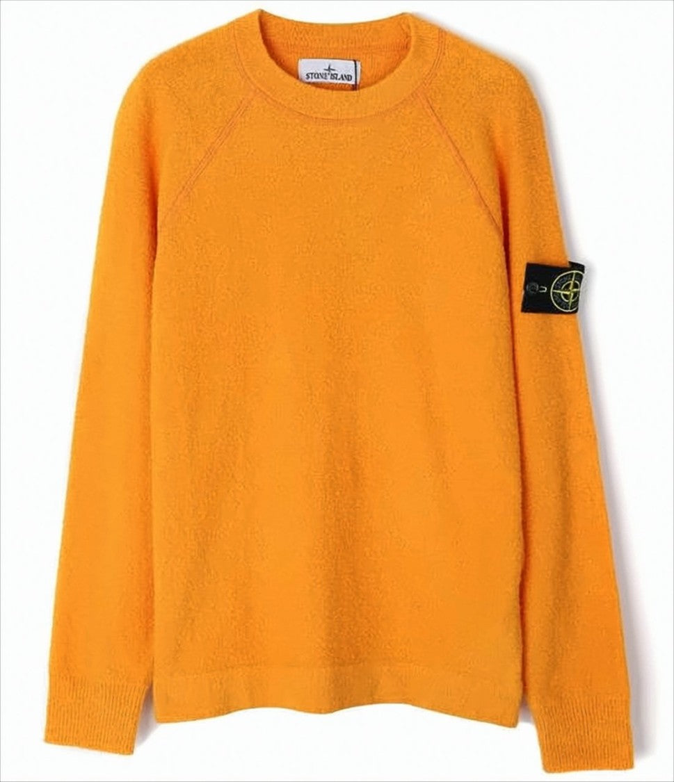Stone Island Relaxed-Fit Orange Knitwear