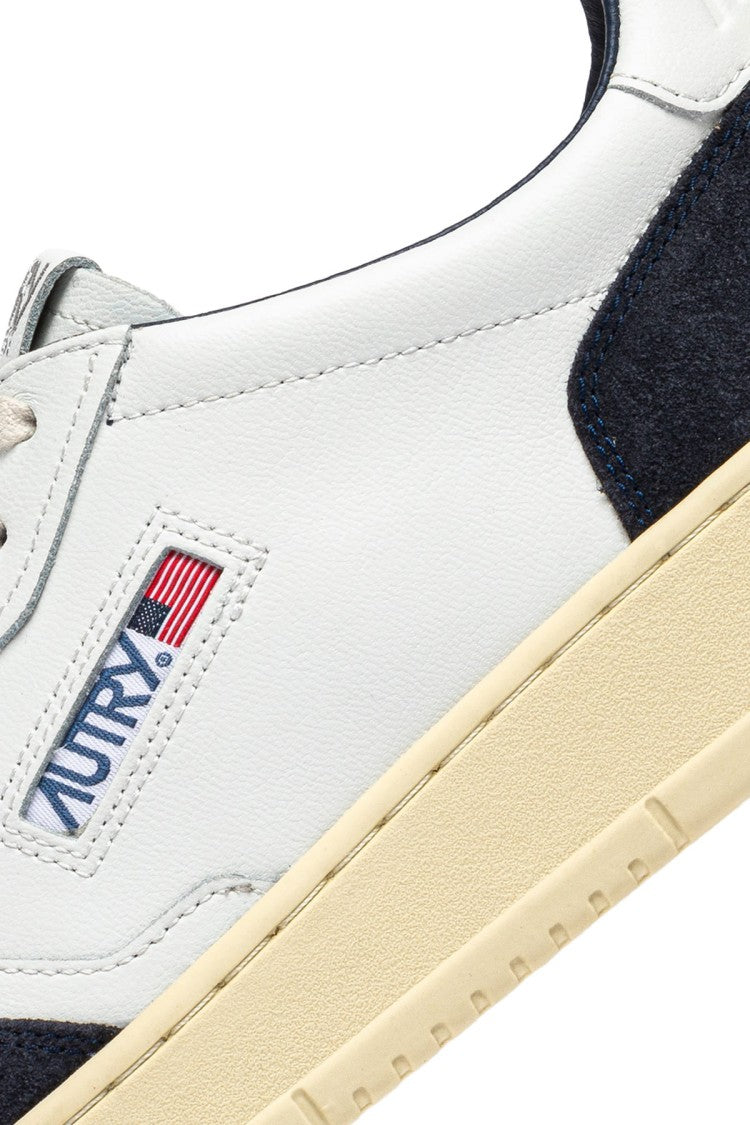 Autry Blue Medalist Suede Leather Sneakers