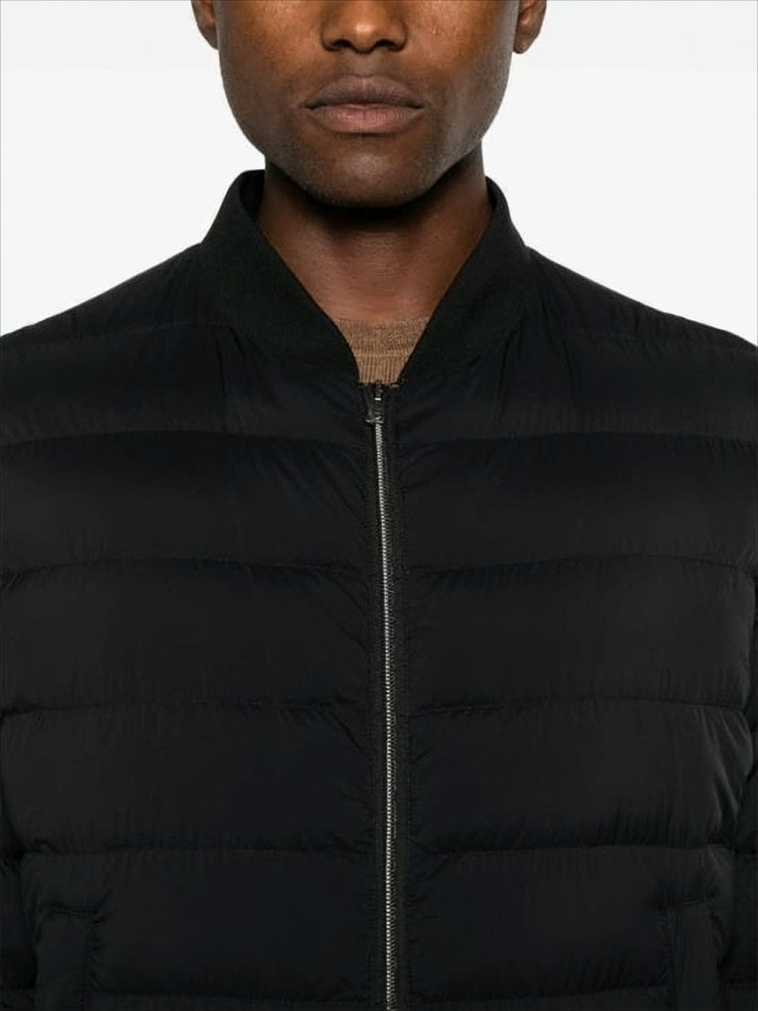 Herno Quilted Bomber Jacket With Goose Down Fill
