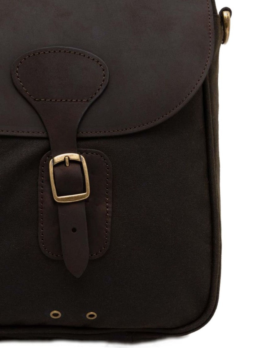 Barbour Waxed Canvas Leather Briefcase