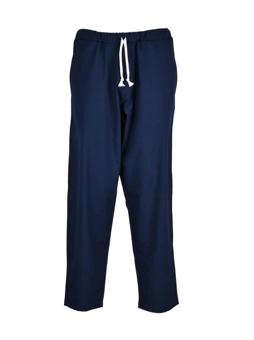 Dressism. Cropped Length Joggers - Blue