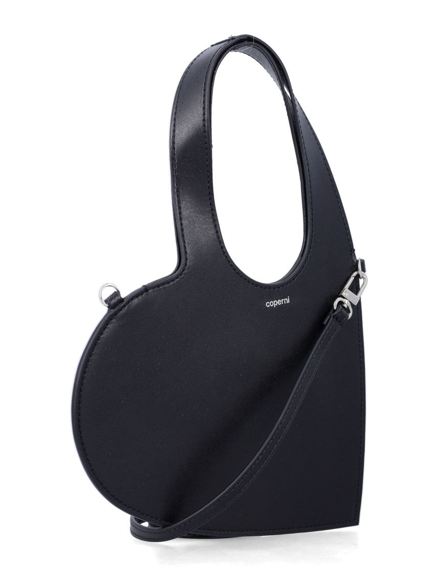 Coperni Mini Heart Black Leather Tote