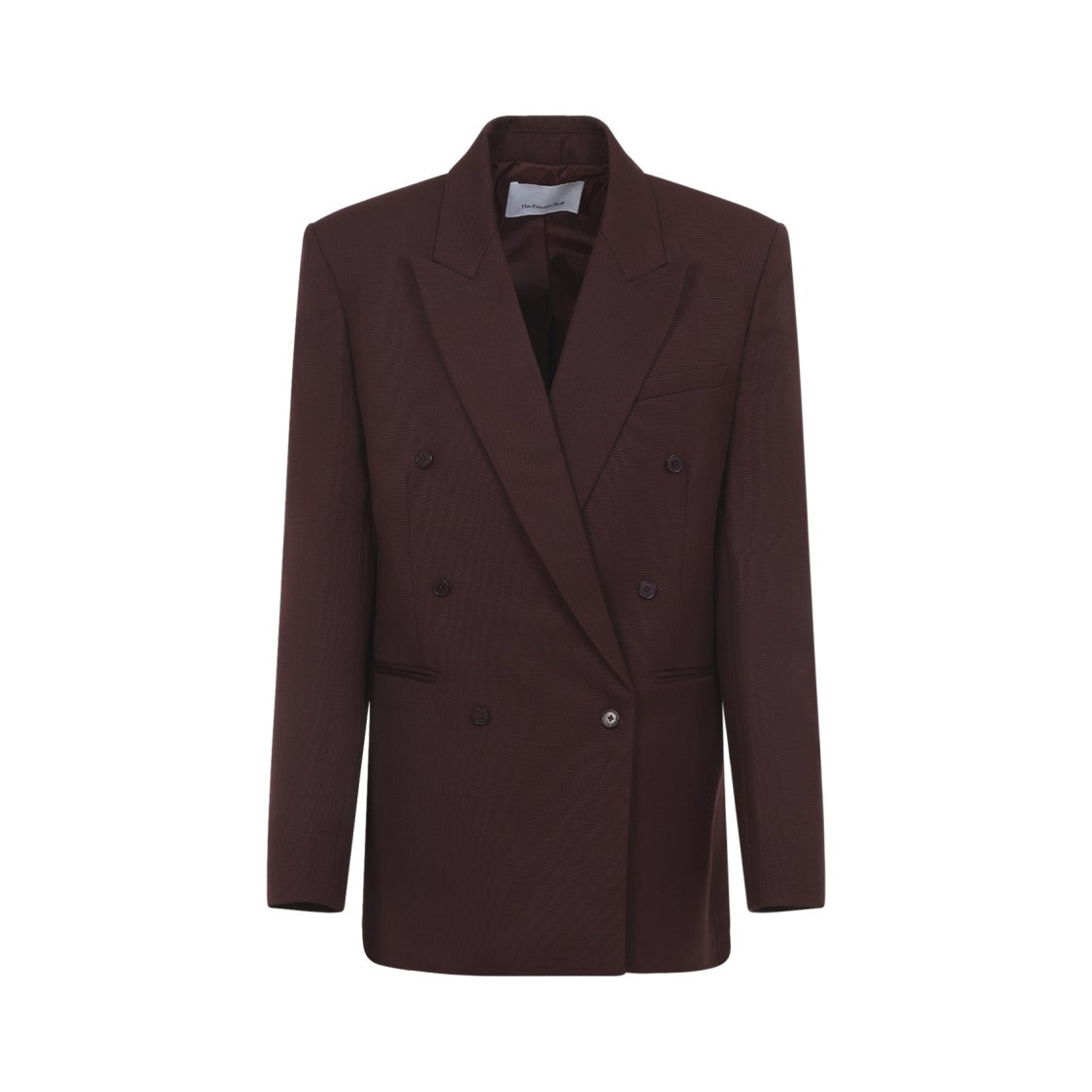 The Frankie Shop Double-Breasted Blazer With Structured Silhouette