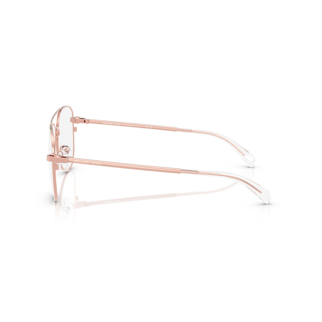 Michael Kors 0Mk3089 Aviator Metal Frame Sunglasses With Rose Gold Finish