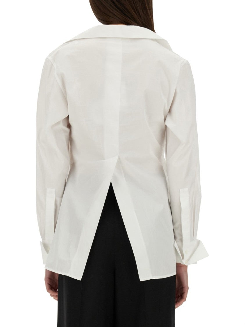 Givenchy Wrap-Around Shirt With Deep V-Neckline