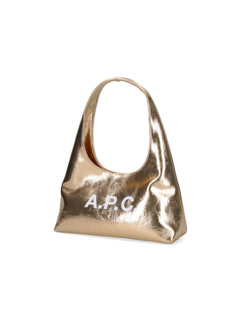 A.P.C. Small Golden Shoulder Bag "Baby Ninon"