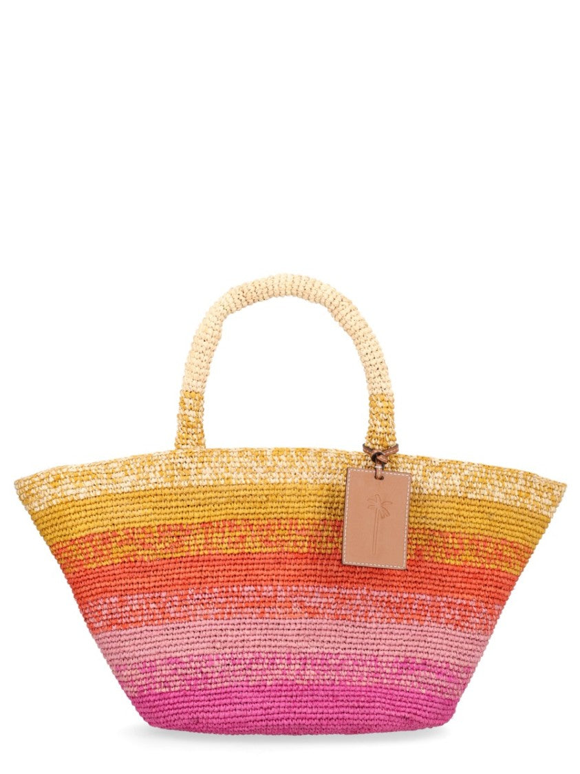 Manebi Multicolor Panier Gradient Striped Tote Bag
