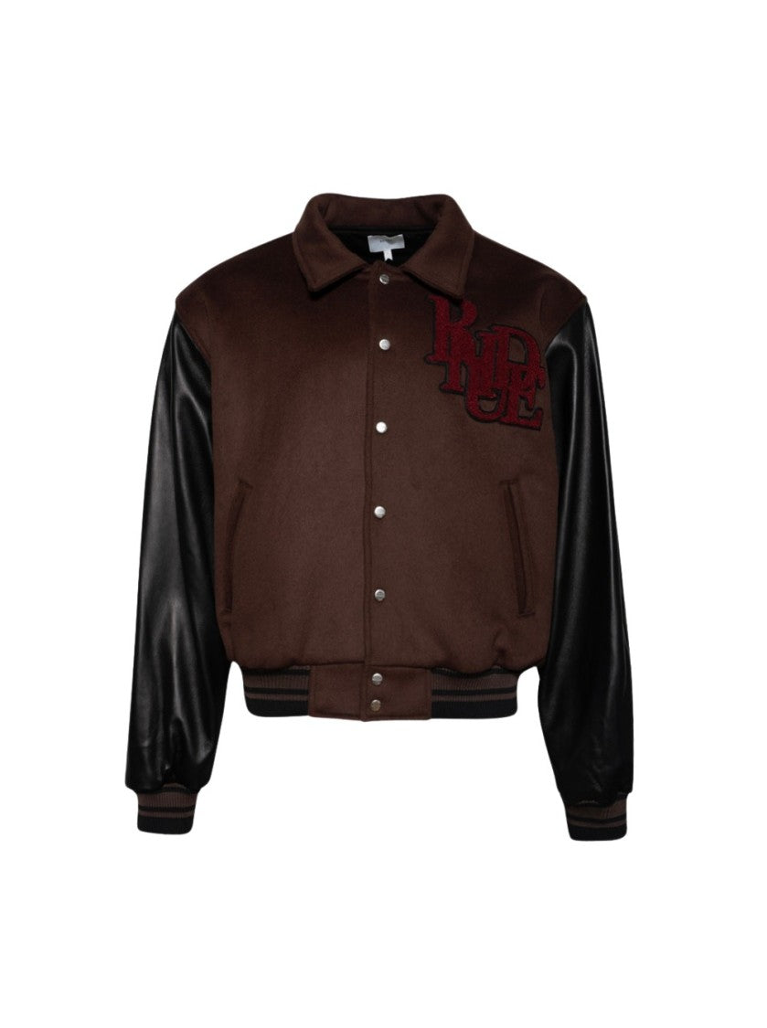 Rhude Duck Varsity Jacket Brown