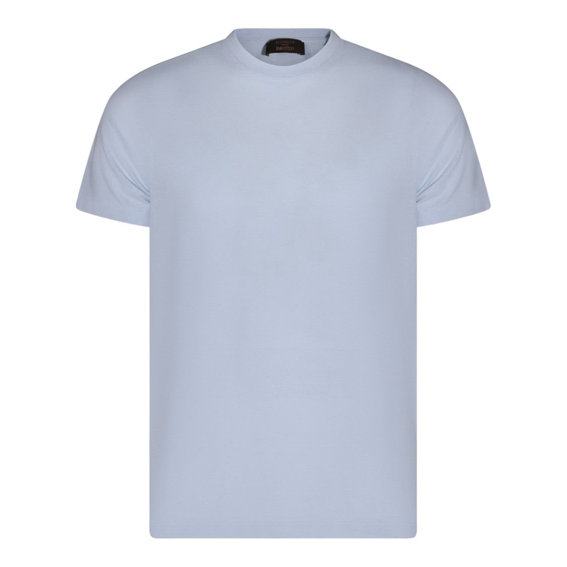 Zanone Minimalist Short-Sleeve T-Shirt In Solid Blue