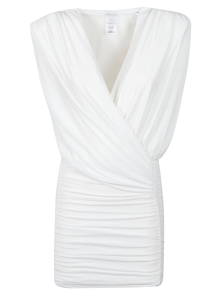 Amazuin Candice Off White Mini Dress