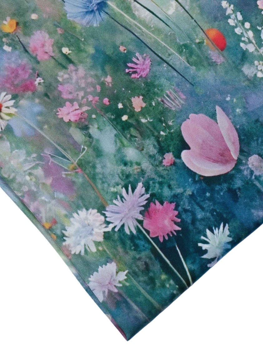 D'aniello Stola Oceano Floral Border Scarf