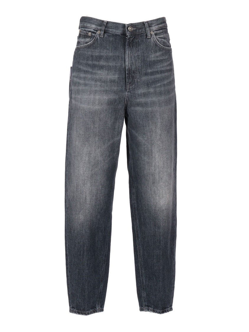 Dondup Relaxed Fit Tapered Leg Jeans