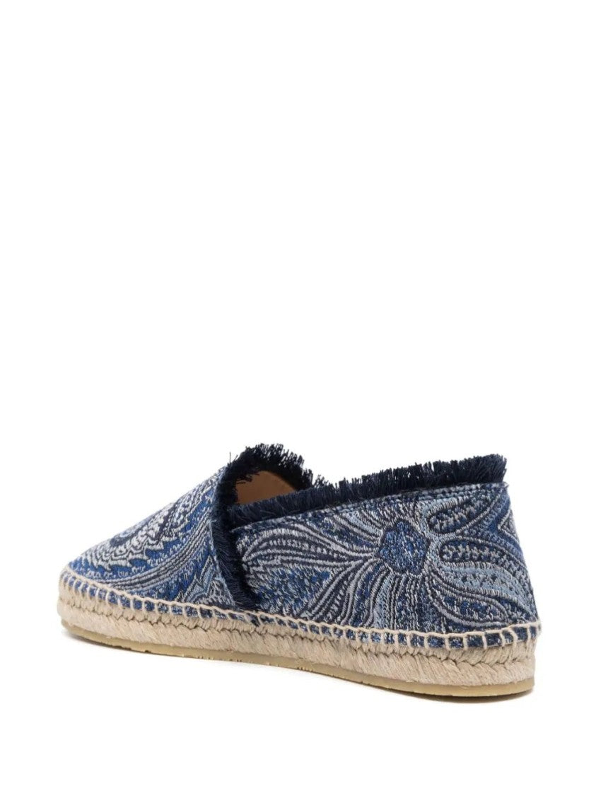 Etro Paisley Pattern Espadrilles With Jute Sole