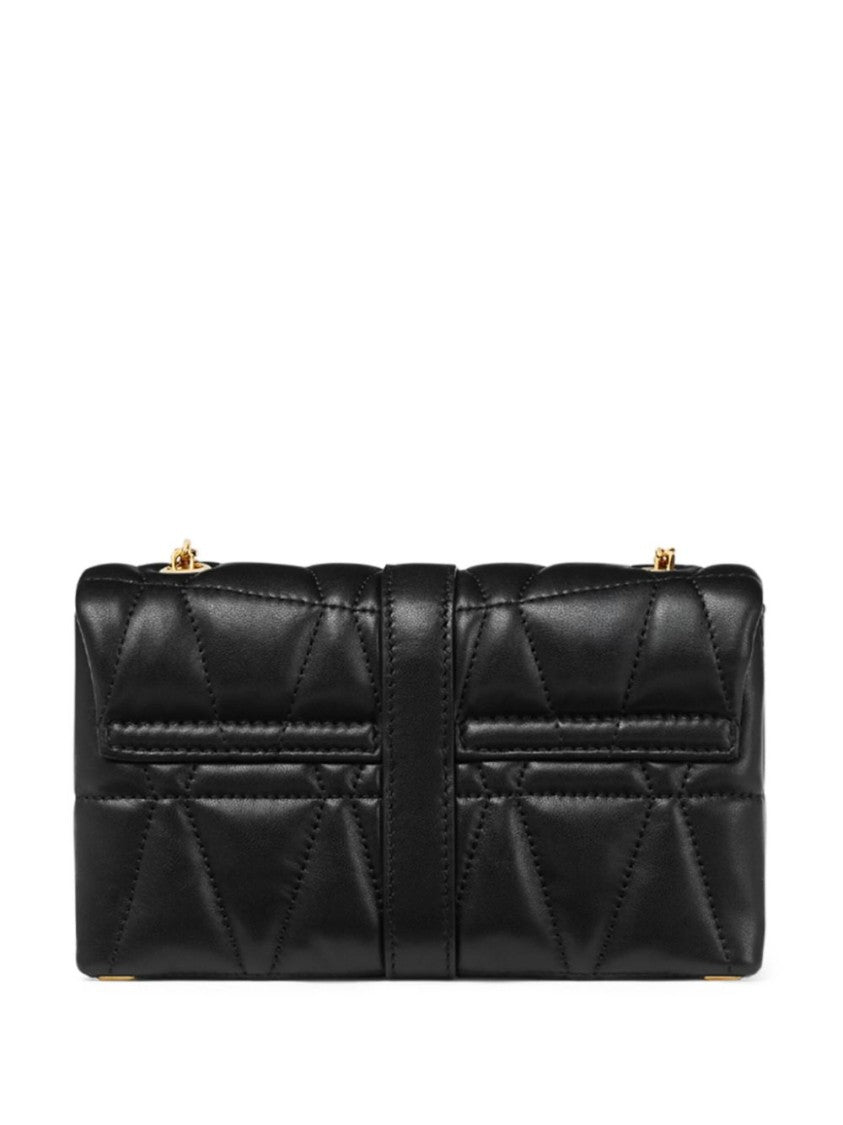 Versace Quilted Black Shoulder Bag