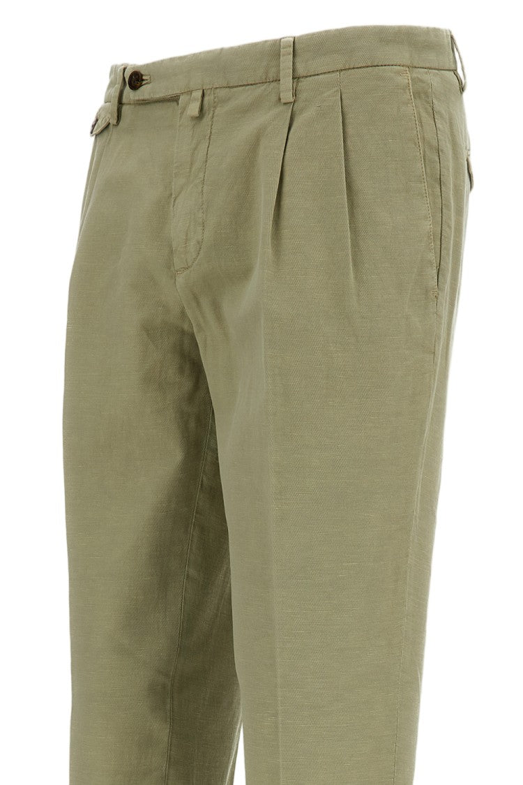 Briglia 1949 Green Slim Distressed Trousers