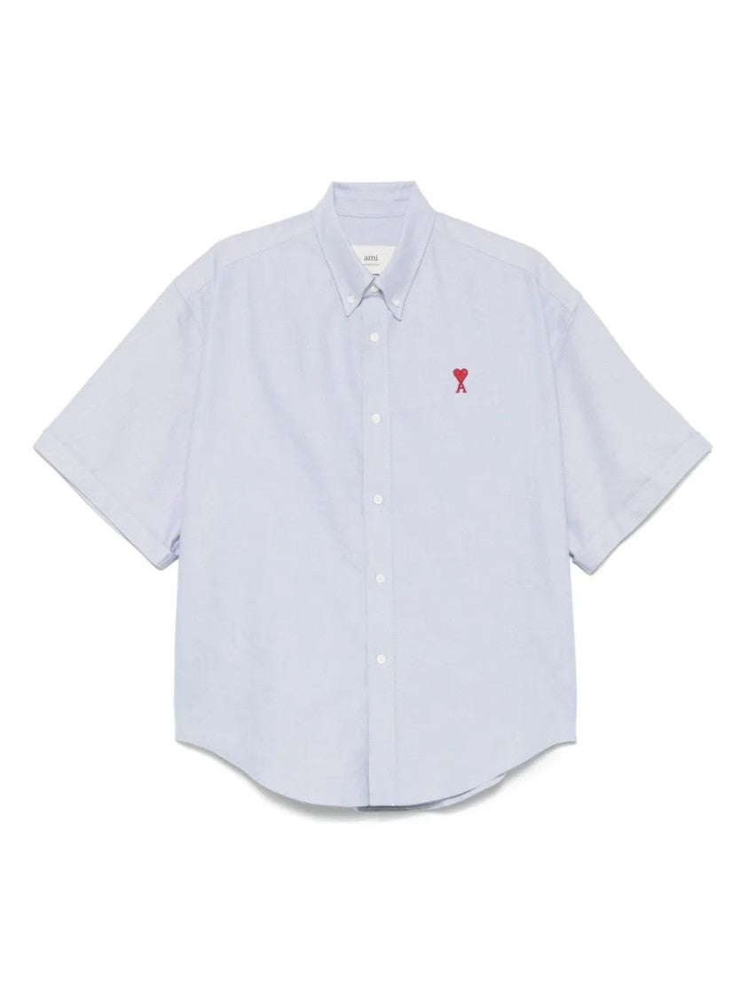 Ami Relaxed Fit Cotton Short Sleeve Shirt