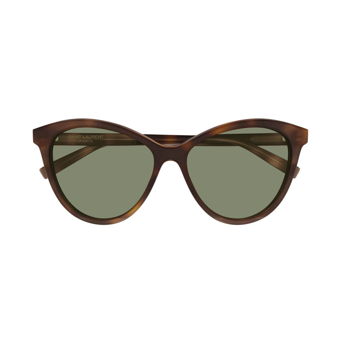 Saint Laurent Rounded Cat-Eye Sunglasses With Tortoiseshell Pattern