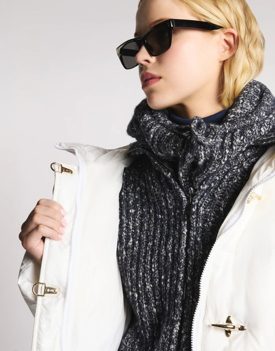 Fay Cropped Down Jacket With Hook Closure