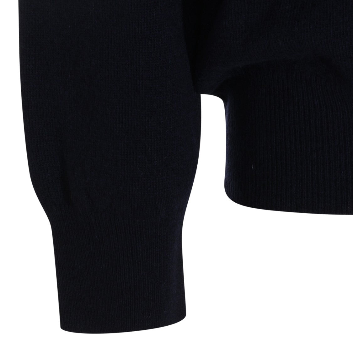 Altea Polo Collar Knit Sweater With V-Neck Opening