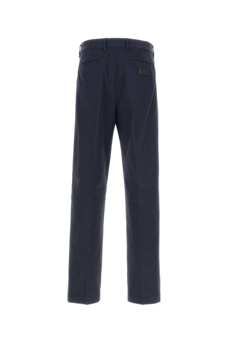 Fendi Navy Blue Stretch Cotton Pant