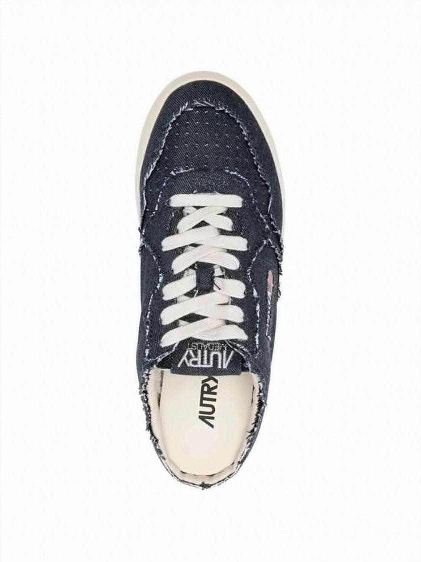 Autry Textured Slip-On Sneakers With Frayed Edges