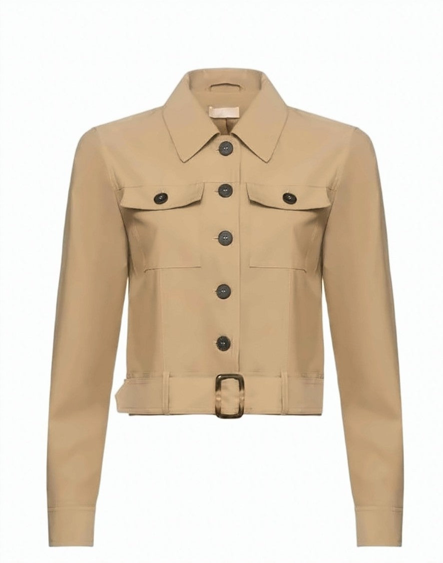 Liu Jo Belted Structured Collar Jacket
