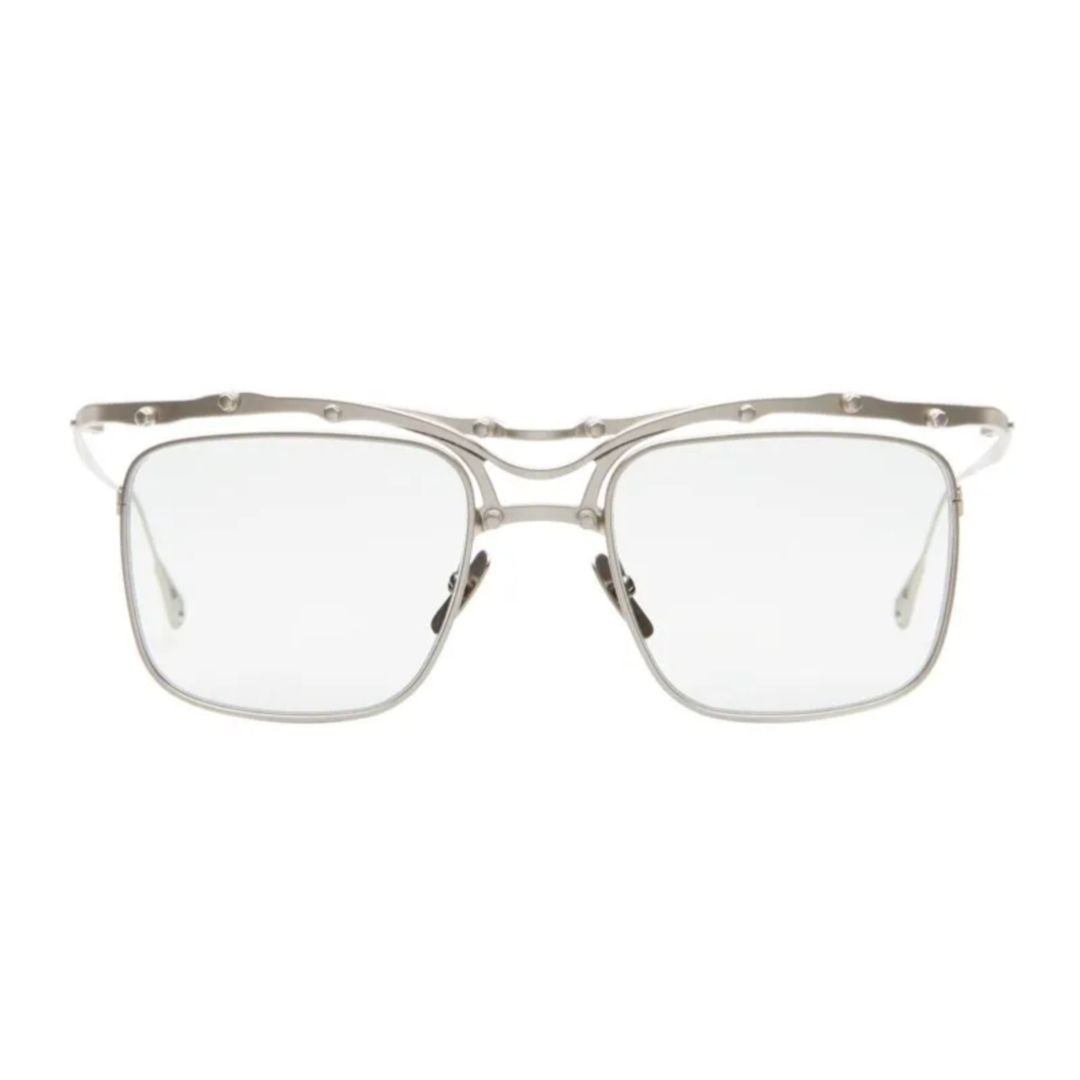 Innerraum Oj8 Rectangular Metallic Frame Eyeglasses With Adjustable Nose Pads