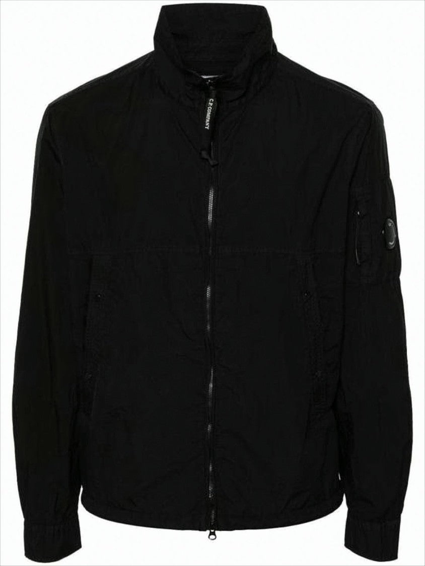 C.P. Company High-Collar Black Polyamide Casual Jacket