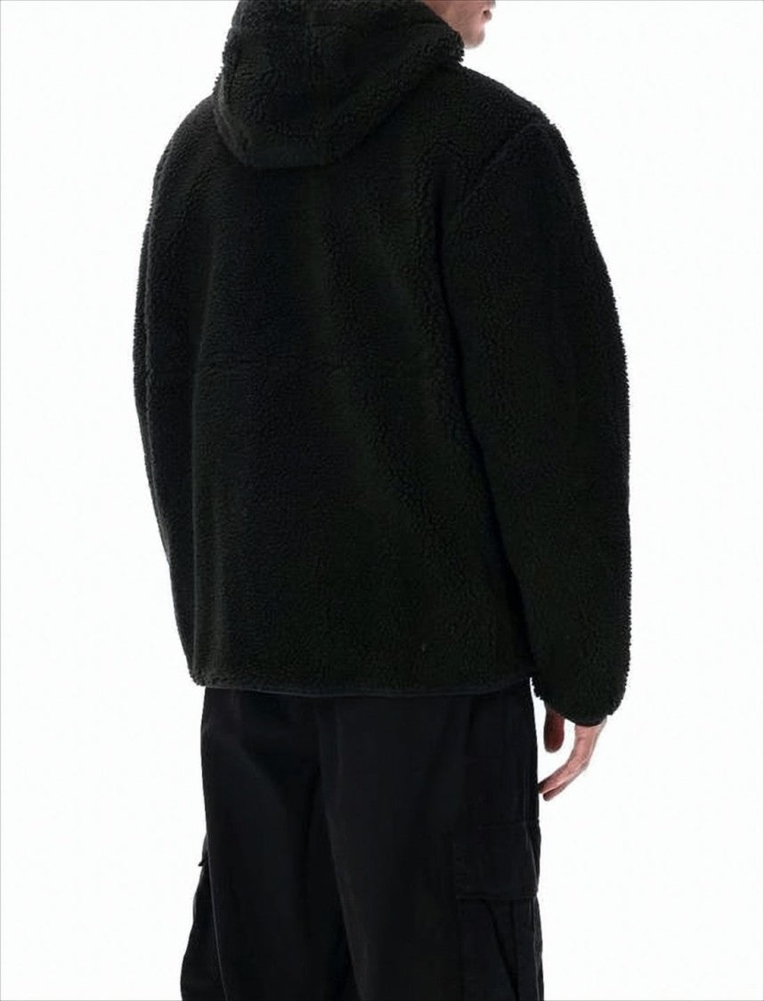 Patagonia Textured Fleece Jacket With Attached Hood