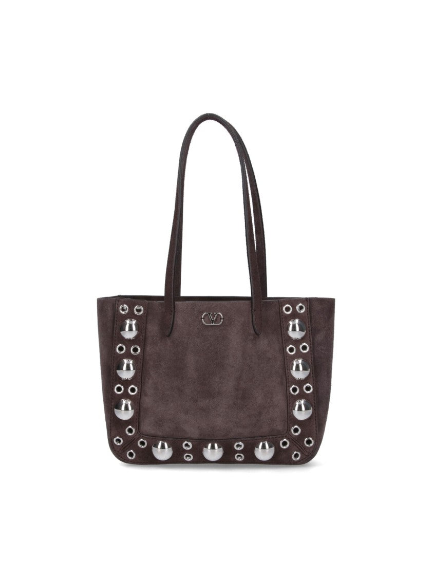 Valentino Garavani Mini 'Nellcôte' Tote Bag – Brown