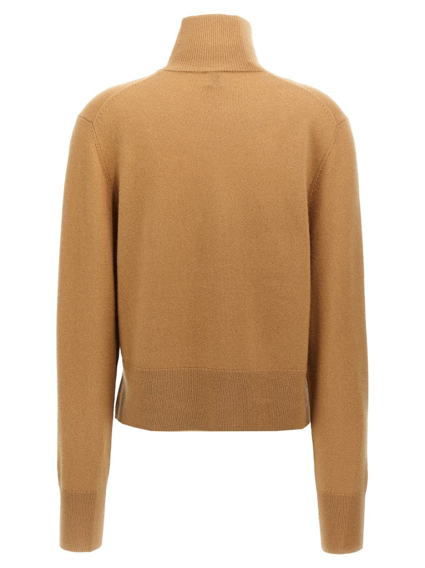 Totême 'Cropped Turtleneck' Turtleneck Sweater