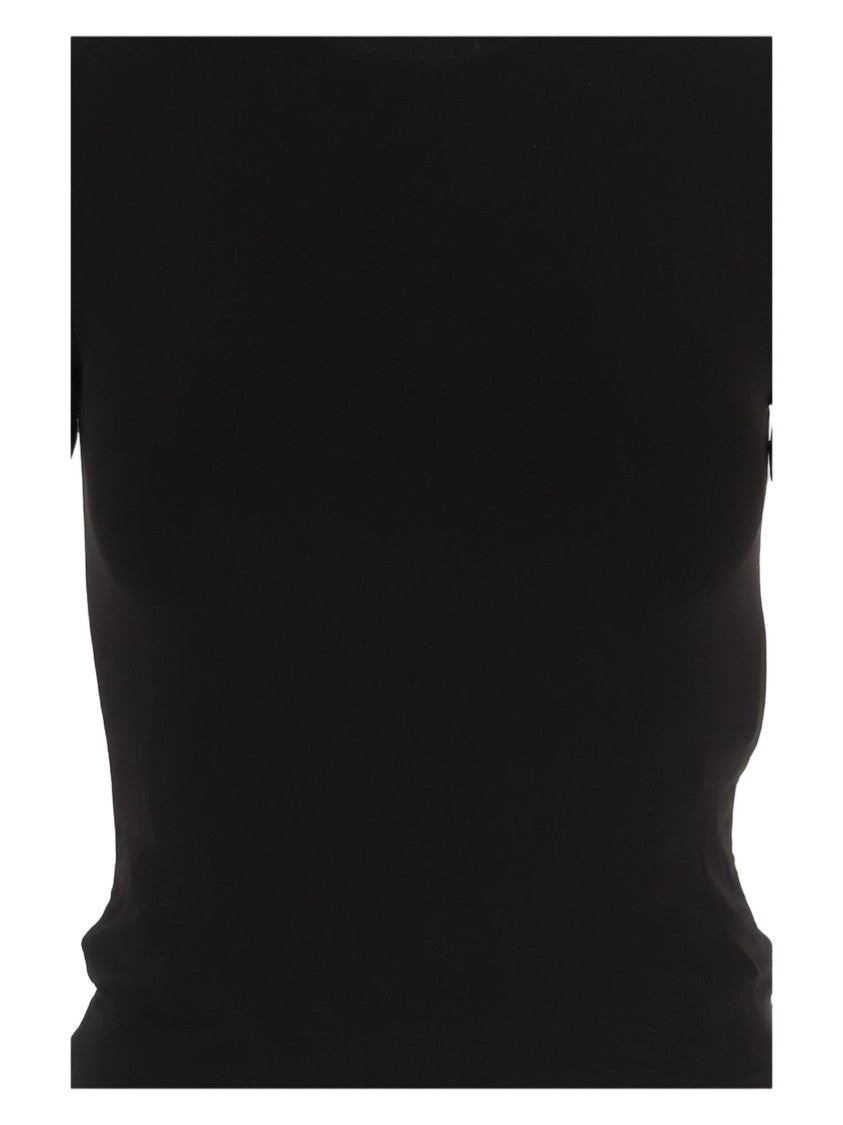 Maison Margiela Black Fitted Stretch Cupro T-Shirt