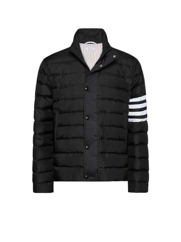 Thom Browne 4 Bar Jacket In Shiny Ripstop