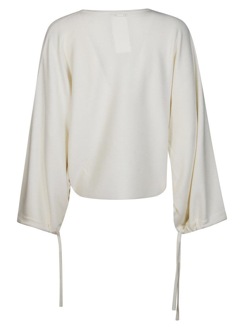 Max Mara Minimalist Long-Sleeved Top With Smooth Texture