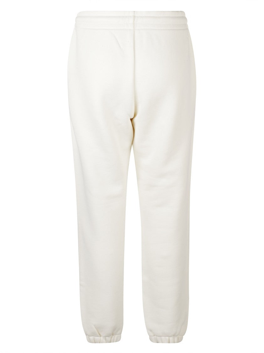 Moncler Relaxed Fit White Trousers